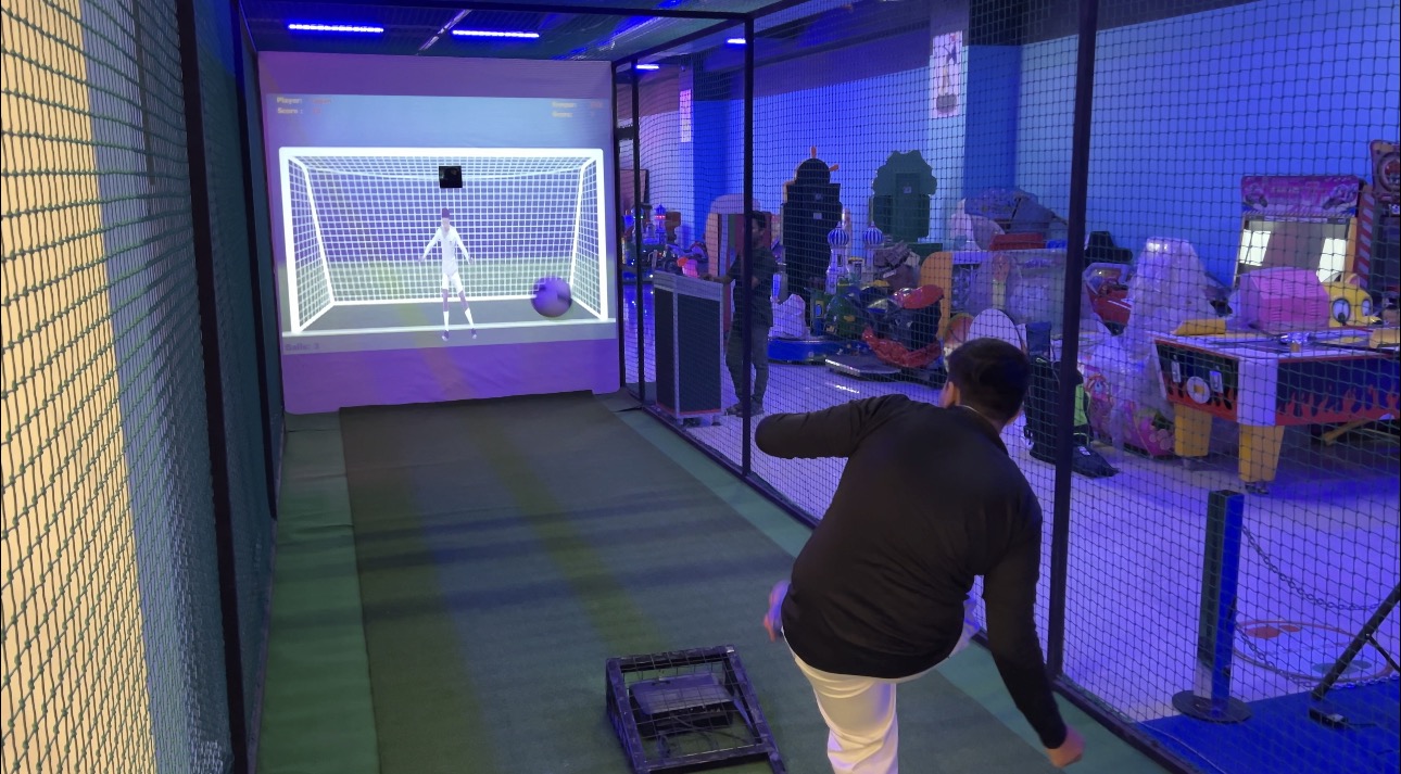 Indoor sports simulation area