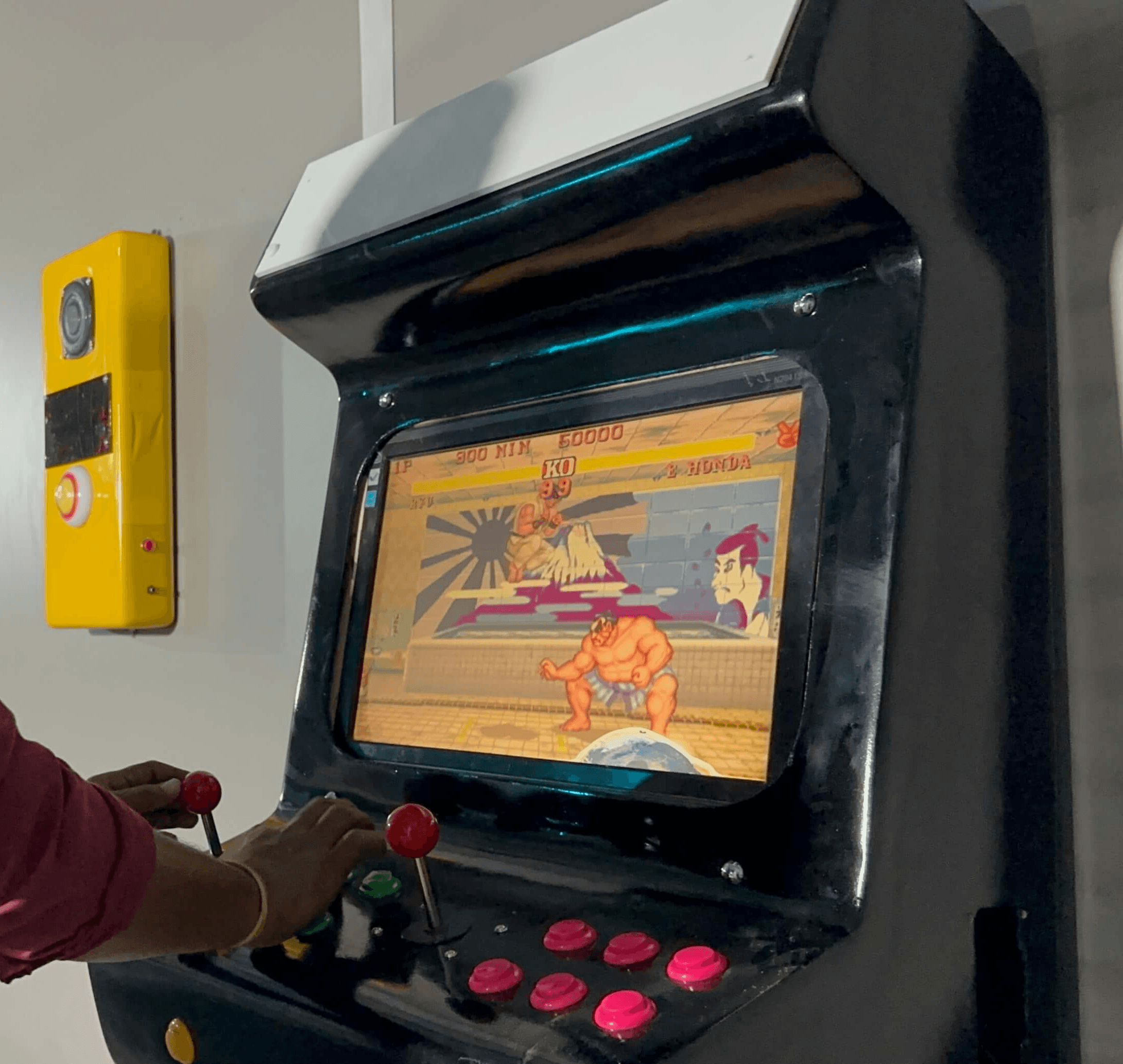 Illustration related to arcade retro wall mount