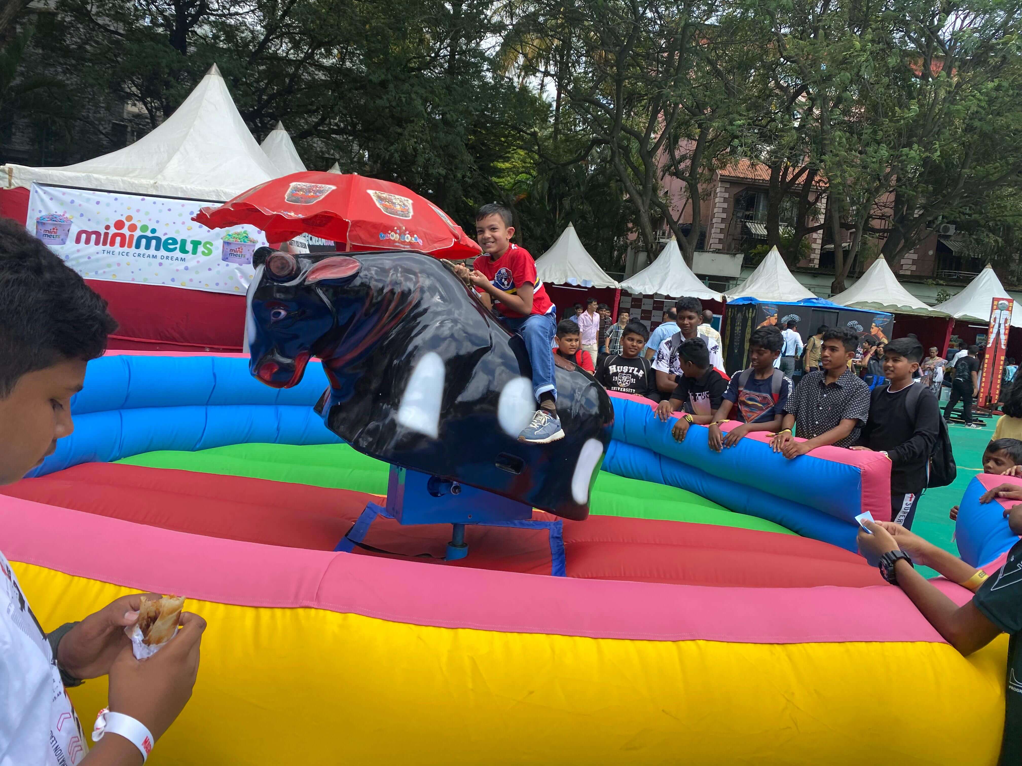 Illustration related to bull ride