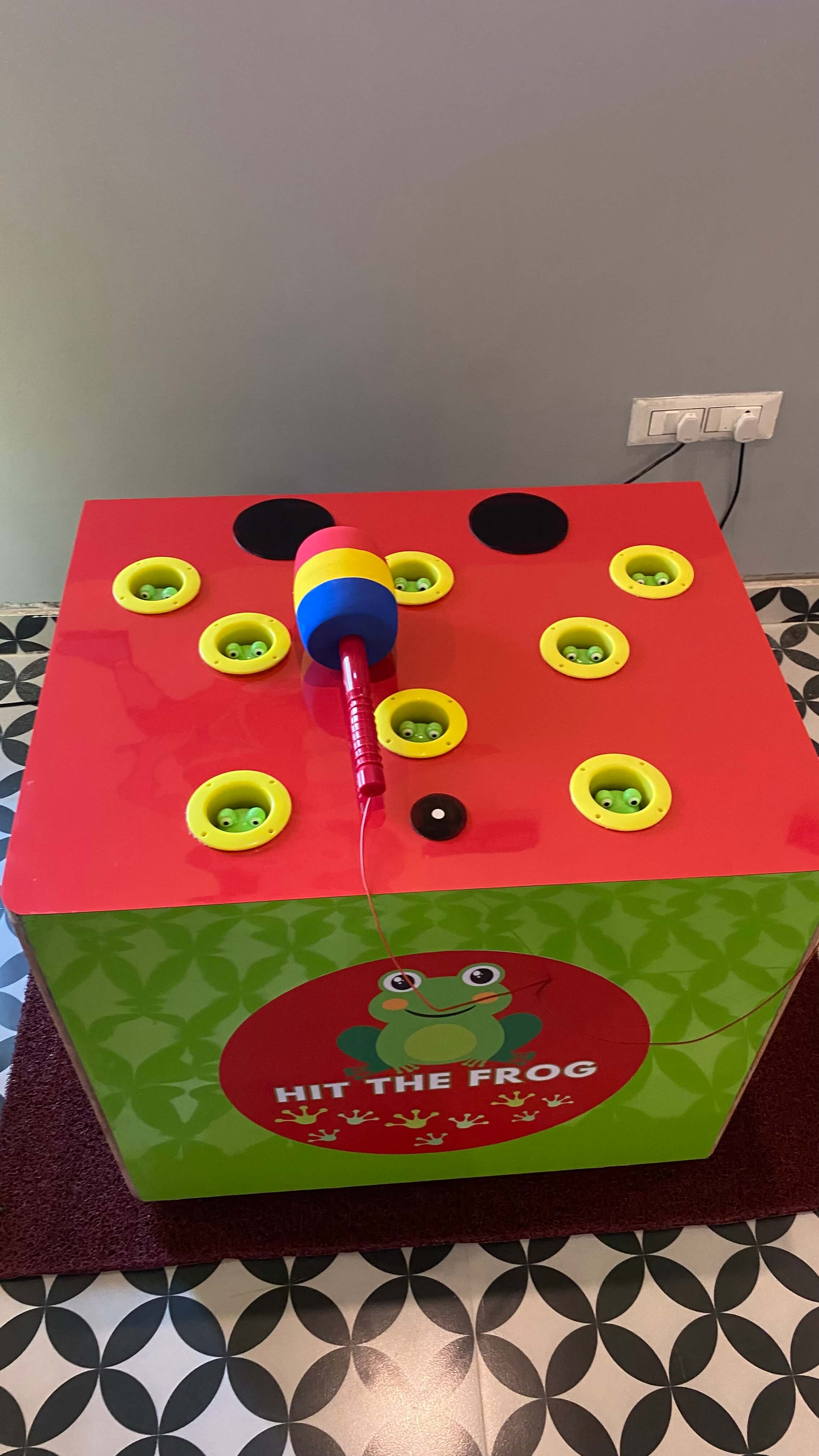 Illustration related to hit the frog