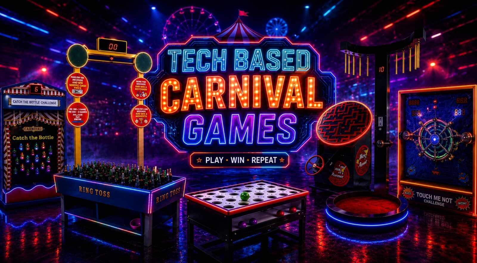 interactive digital sports game installation, soccer or basketball theme, high tech