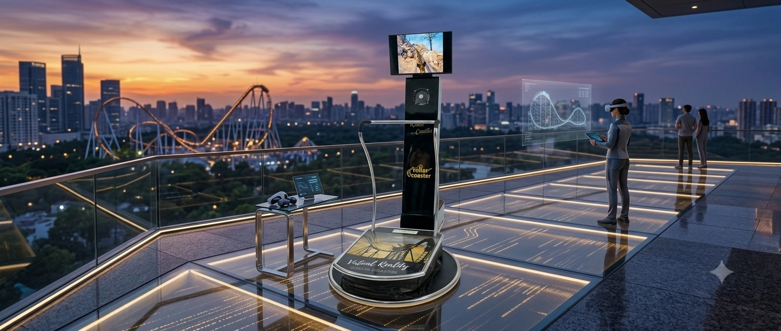 Introducing the VR Roller Coaster, where cutting-edge technology meets thrilling entertainment for an unforgettable ride experience.